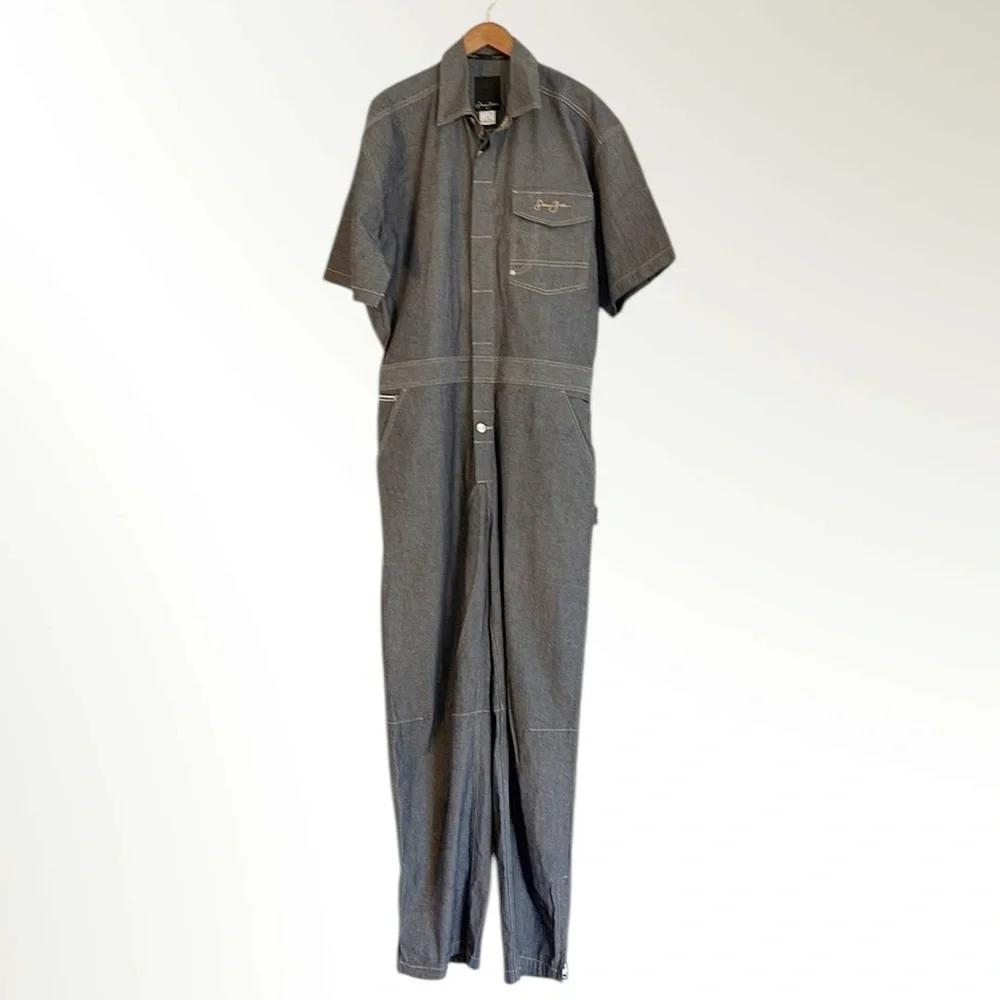 Vintage Y2K Sean John Denim Jumpsuit Coveralls - Picture 1 of 12